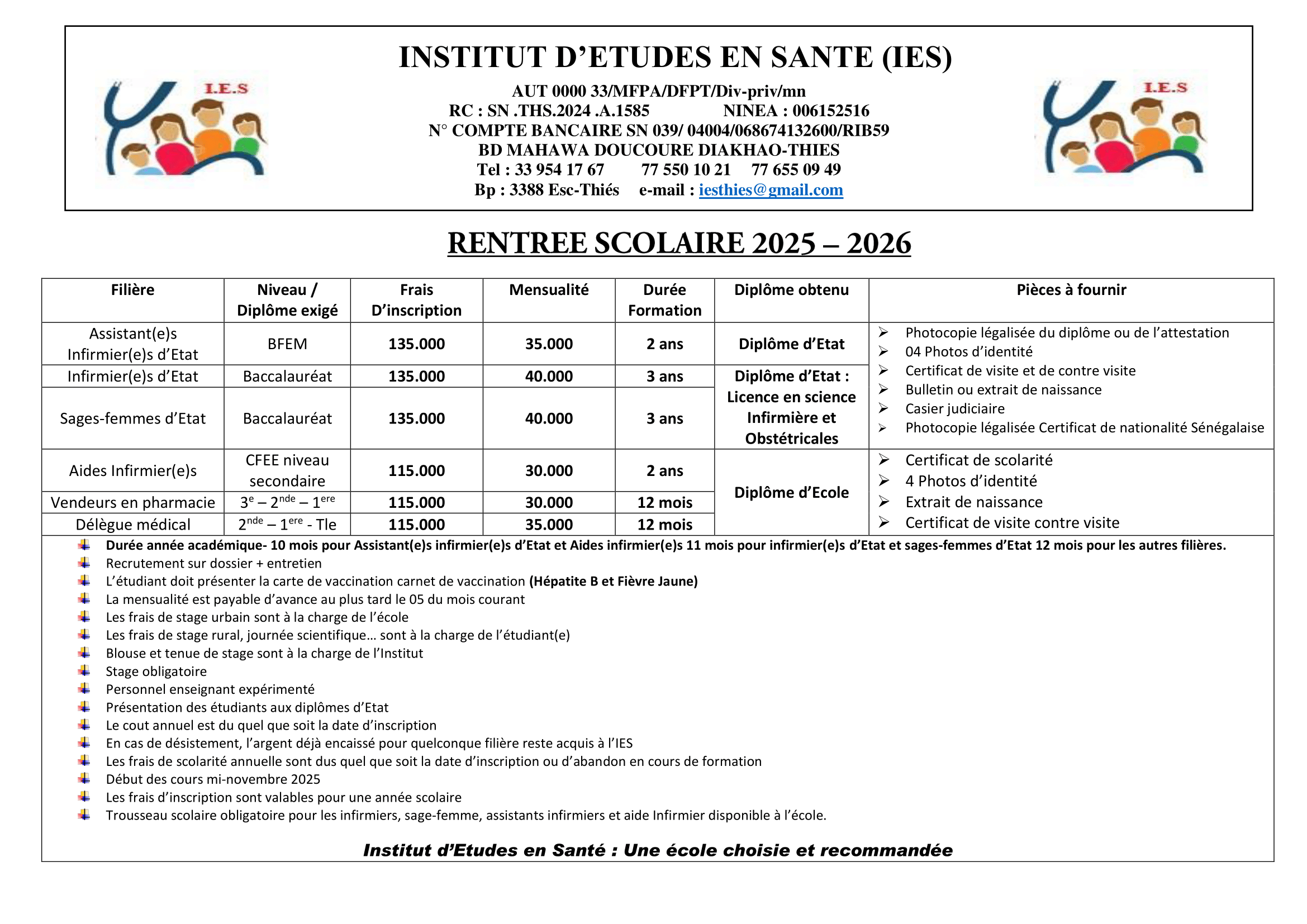 Nos formations